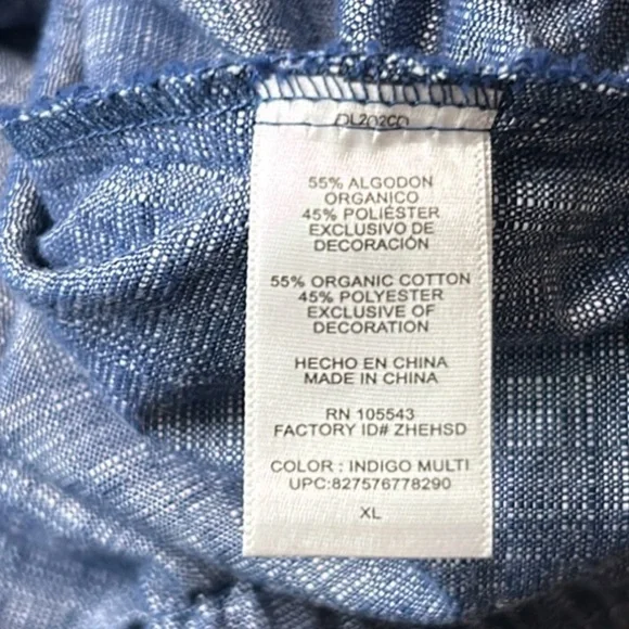 Derek Lam For Design Nation Hooded Short Sleeve Chambray Jacket Size XL - Picture 9 of 11